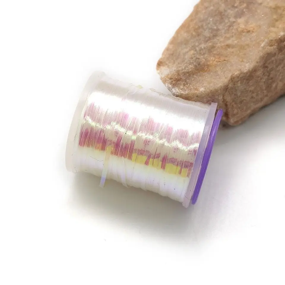 Kit De 10 Leurres Holographiques Crystal Flash Pour Pêche à La Mouche - Matériau PET Rose Nacré 30 Cm