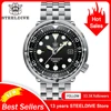 Steeldive SD1975  New Arrival 2021 Blue Hole Rubber Band Stainless Steel 316L Big Size Men Watch Automatic Tuna Can Diver Watch 1