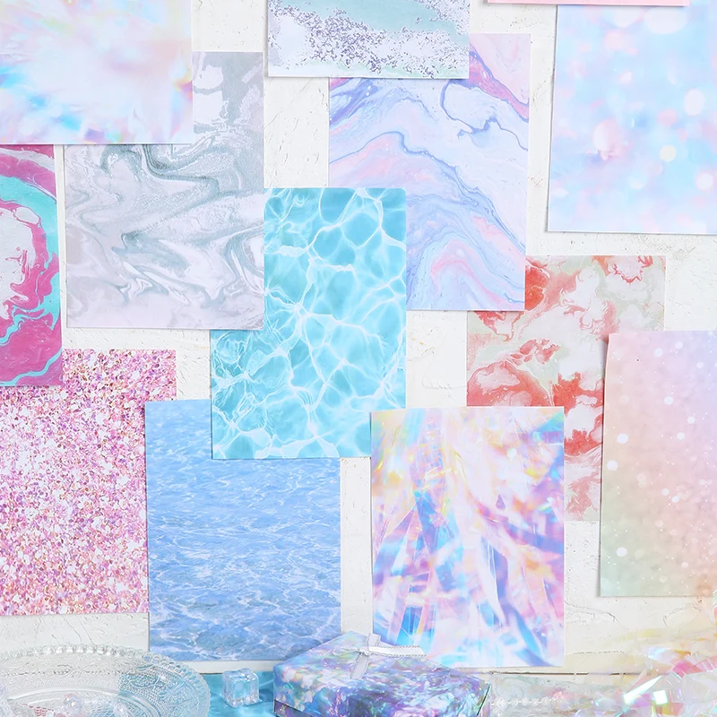 Decorative Paper 50 pcs Scrapbook Paper Scrapbooking Material DIY Craft Materials