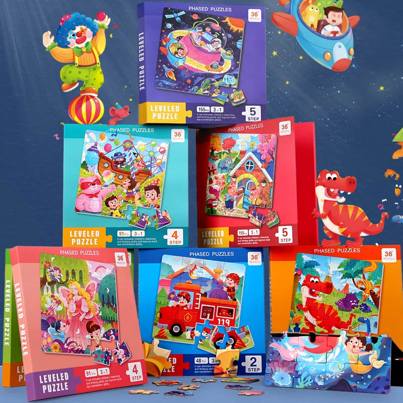 Kids Magnetic Puzzles Leveled Puzzles for Kids Age 2 Up Preschool Learning Jigsaw Travel Games and Travel Toy for 2 3 4