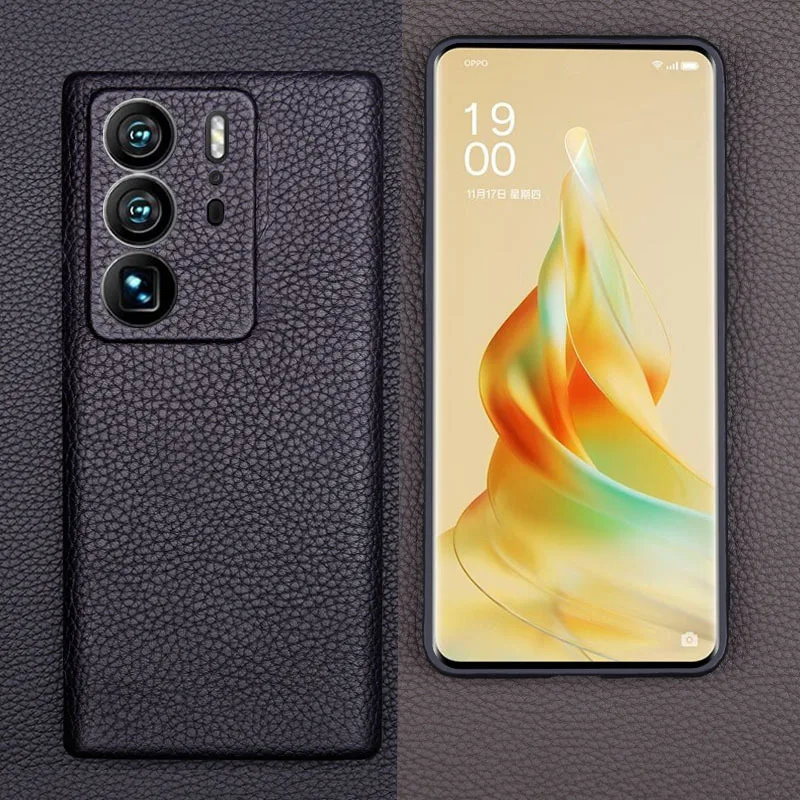 

Wobiloo Real Genuine Leather Cases For Zte Nubia Axon 40 Axon40 Ultra Case 3d Lens Protective Coque Cover Luxury Phone Shell