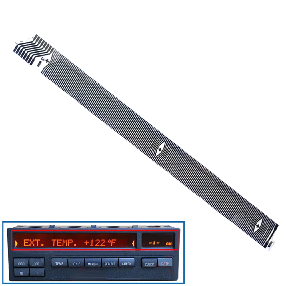 

1pc New LCD Display Ribbon Cable Flat LCD Connector Silver Plastic Car Electronics Interior Accessories For BMW E31 8-series 840