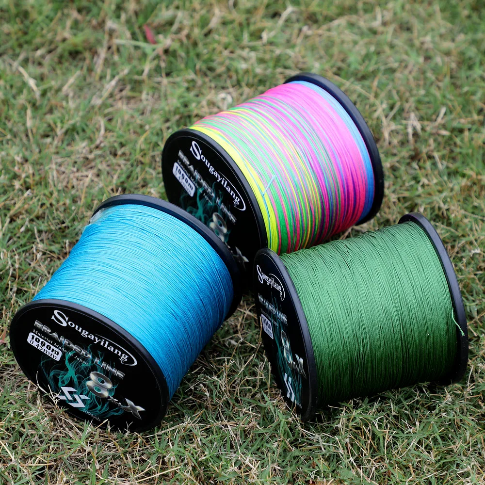 Fishing Line Sougayilang 9 Strands PE Fishing Line Raid Fishing Line 300M 500M 1000M Multifilament Wire Carp Tool Pesca