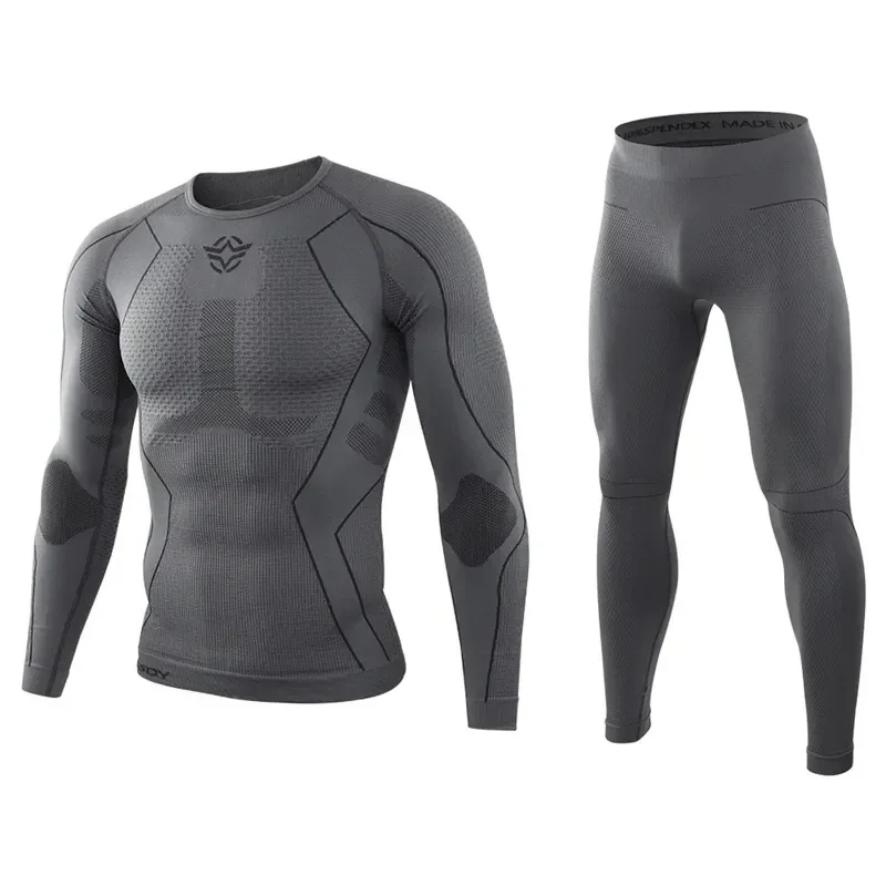 

Training Cycling Winter Men Male Fitness Johns Stretch Clothing Thermo Breathable Underwear Hiking Sets Thermal Quick Long Dry