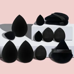 12-Piece Soft Makeup Sponge Set for Flawless Application & Setting (S095-12 black)