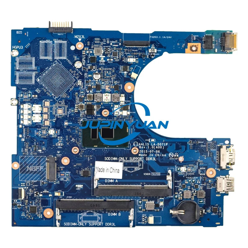 

Флэш-память для ноутбука Dell Inspiron 17 5559, протестированная материнская плата
