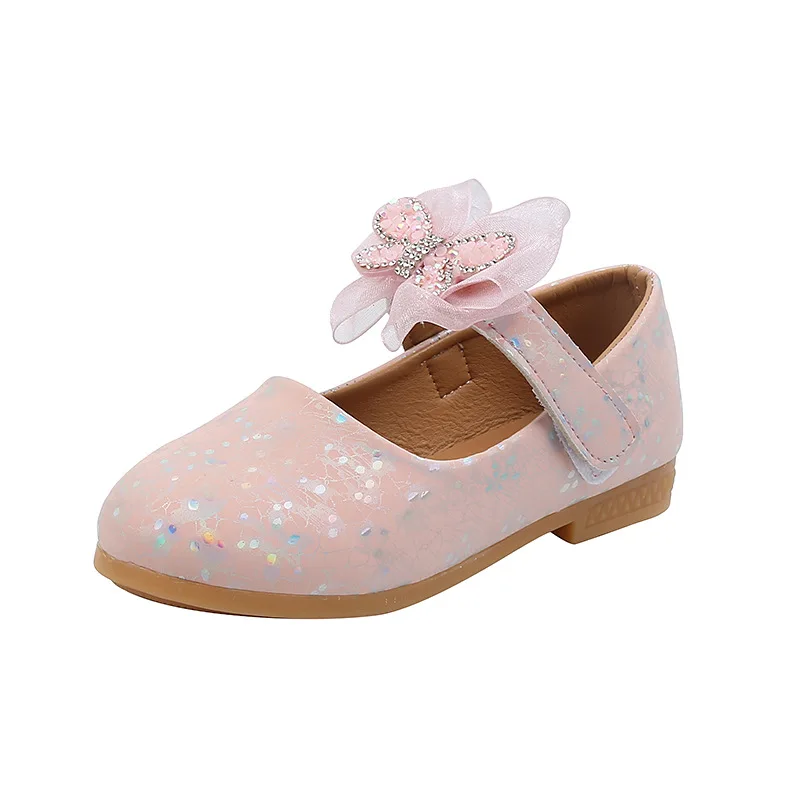 best leather shoes Spring New Girls Leather Shoes Princess Cute Bow Pearl Baby Girl Shoes Soft Bottom Kids Sneakers Toddler Shoes SP118 children's sandals near me Children's Shoes