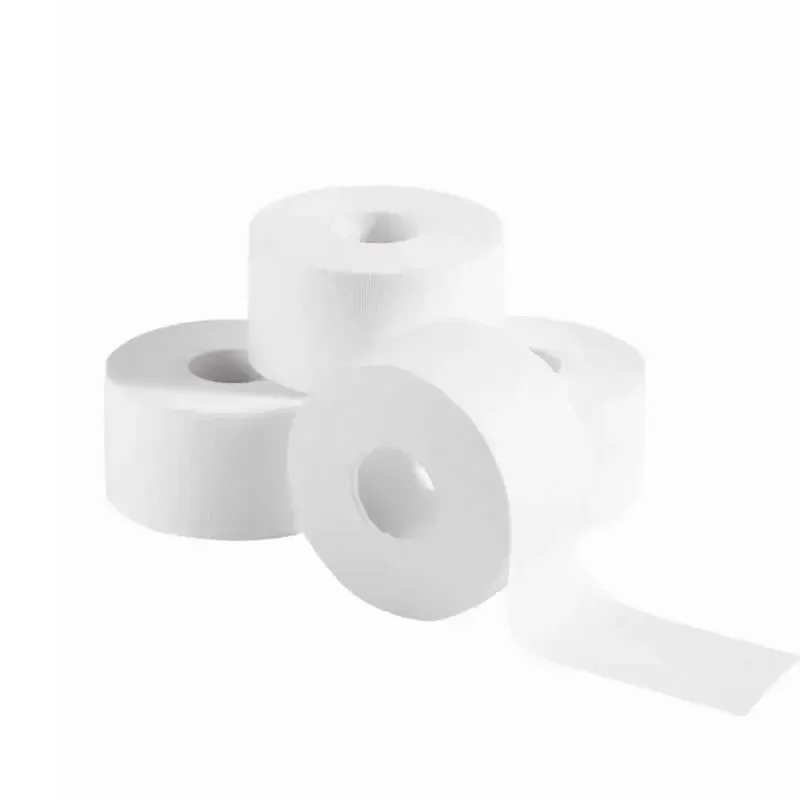 Sawtooth Athletic Sports Tape Cotton Adhesive Tape Protective Bandage for Knee Wrist Ankle Muscle Strain Injury White/Black