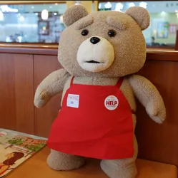 46cm TED Plush Teddy Bear in Apron - Soft Stuffed Animal Toy (A)