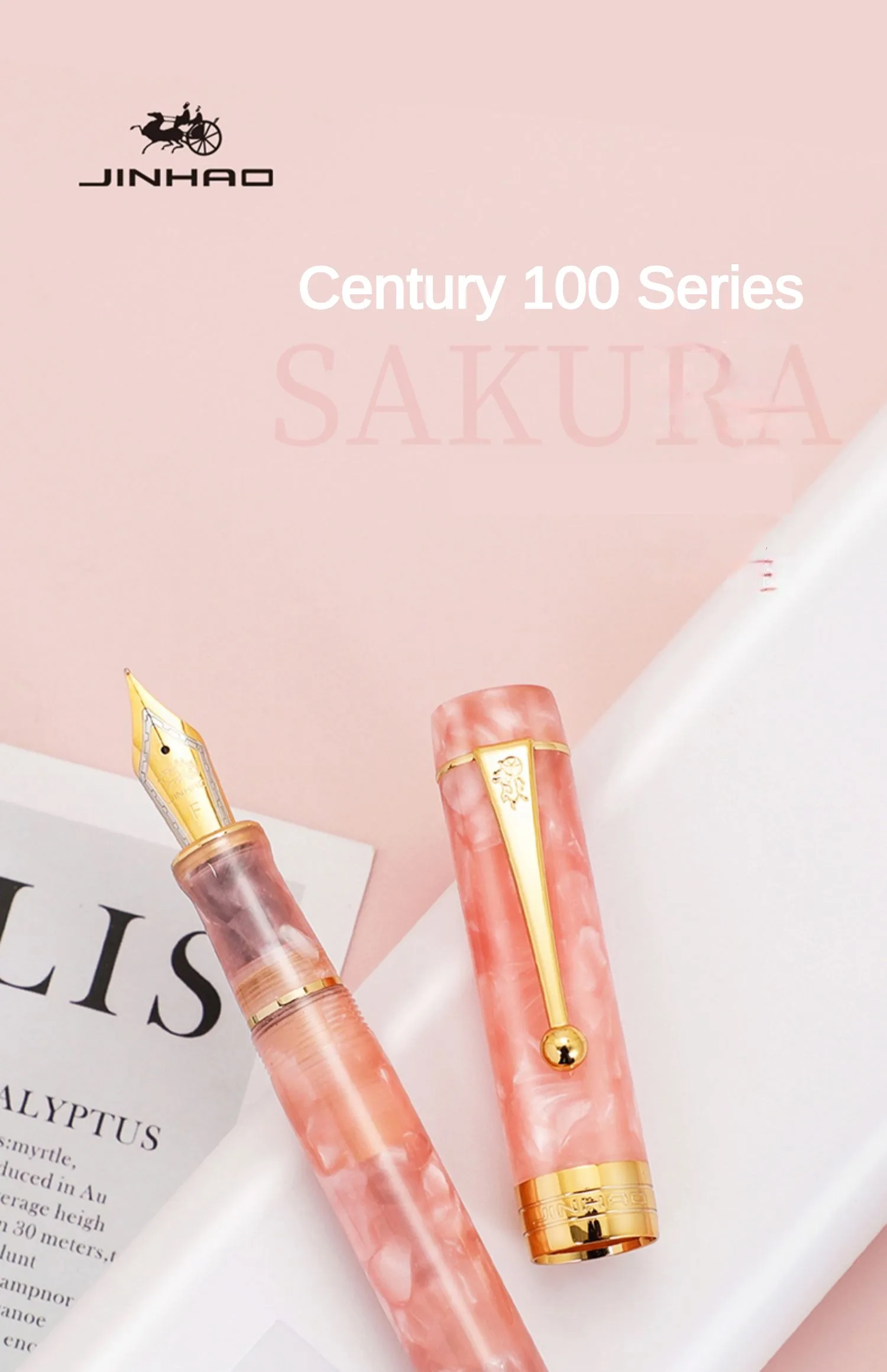 Jinhao 100 centennial vulpen 18kgp punt hars zakelijk cadeau_voghion.com