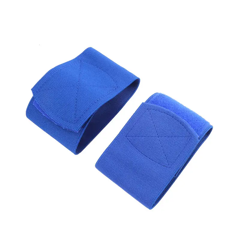 Polyester-Schienbeinschutz, fester Verband, verstellbar, Schwarz, Rot, Blau, Weiß, fester Riemen, rutschfest, atmungsaktiv, Fußball-Knöchelschutzgürtel – Detail 19