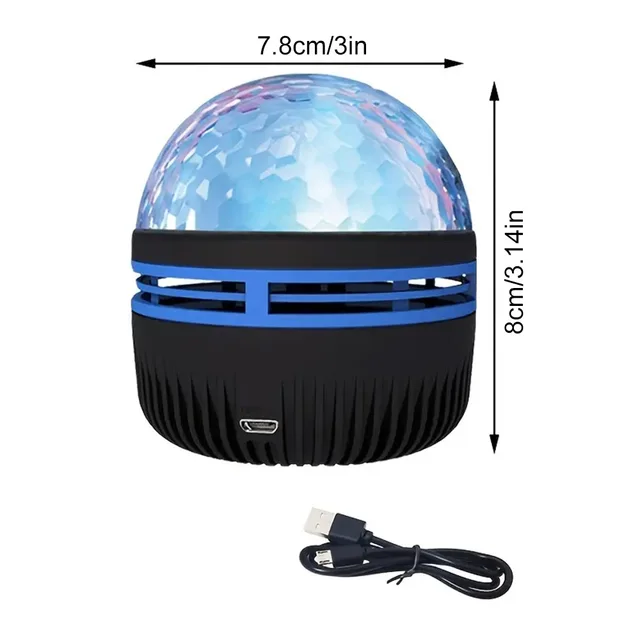 USB Aurora Projection Mini Lamp Creative Atmosphere Night Light Ground Projector Photo Lamp for Birthday Gift 1