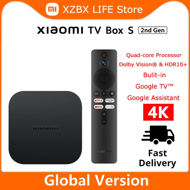 Global Version Xiaomi Mi TV Box 2nd Gen 4K Ultra HD Smart Mi Box S Player  New