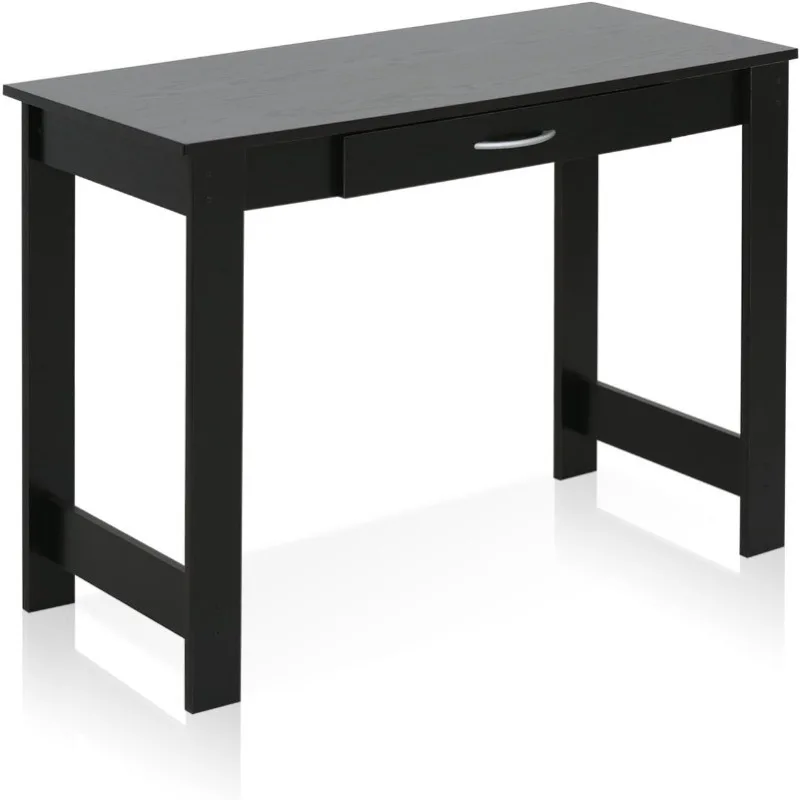 Jaya Writing Desk For Residential Use With DrawerBlack, Blackwood, Large