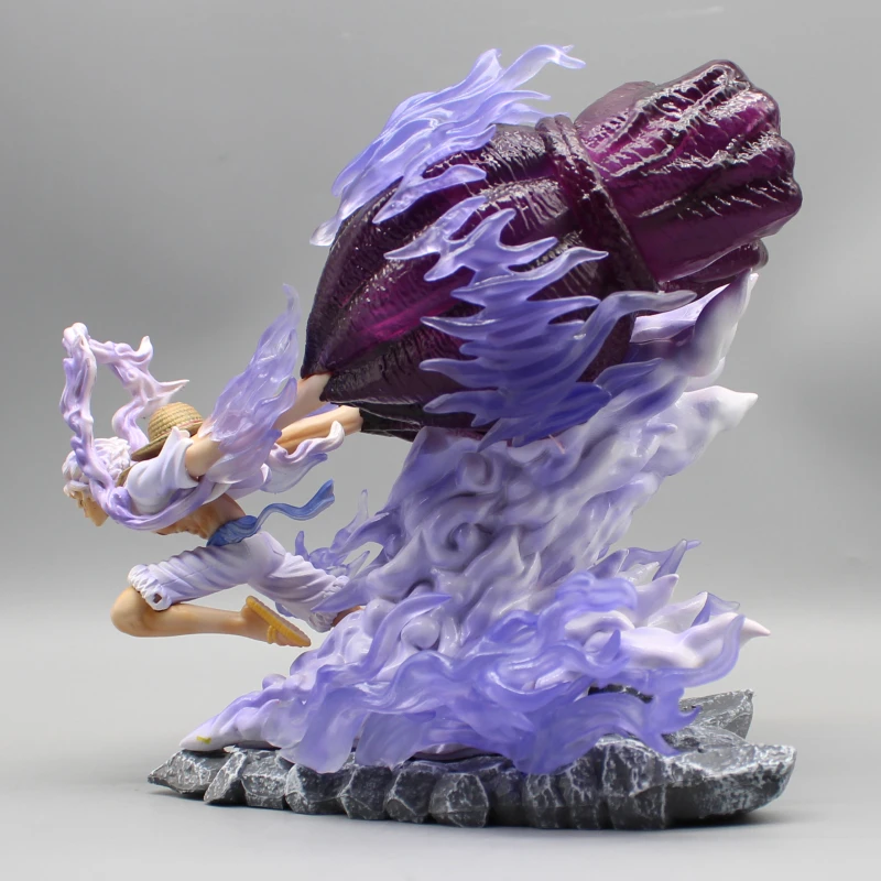 27cm One Piece Gear 5 Luffy Figure Sun God Nika Luffy Pvc Action Figures Gk Statue Collection Figurine Model Toys Kids Gifts