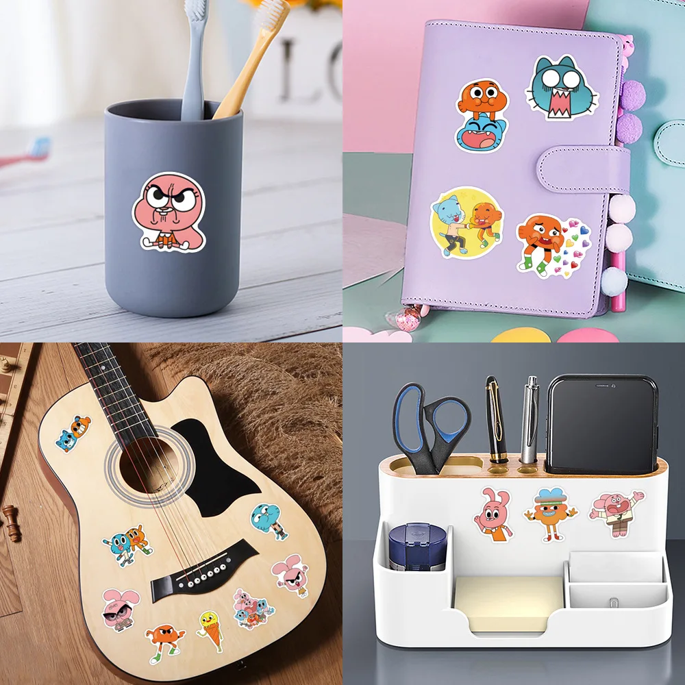 57pcs 놀라운 구슬공의 세계 스티커 다윈 구슬공 DIY 스티커 스크랩북킹 휴대폰 수하물 스케이트보드 방수 데칼