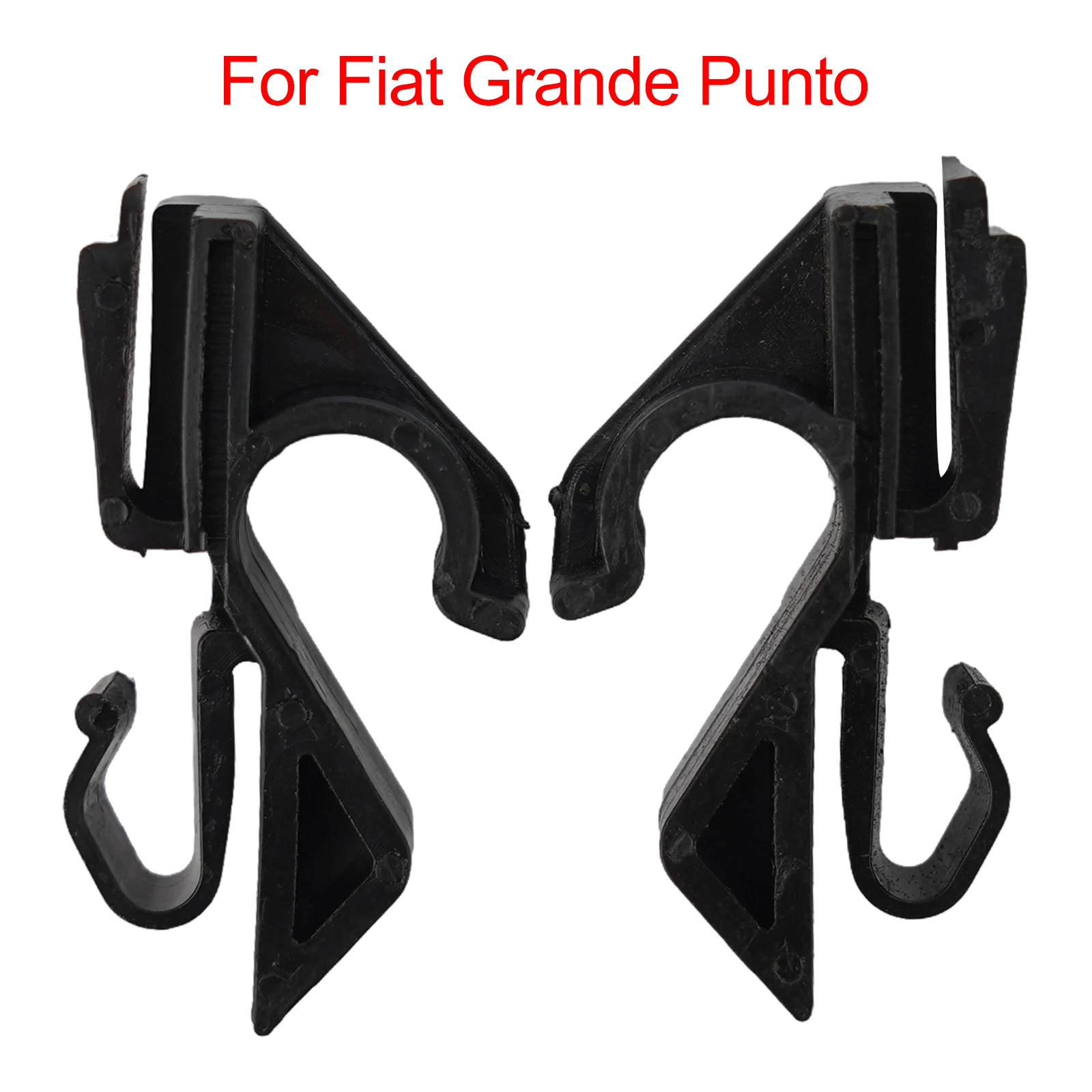 Paar hintere Hutablage-Clips, Sitzaufhänger, Kopfstützenhaken, Organizer, Halter, Klemmen, Befestigungselemente, passend für Fiat Grande Punto 2006–2016 – Detail 10