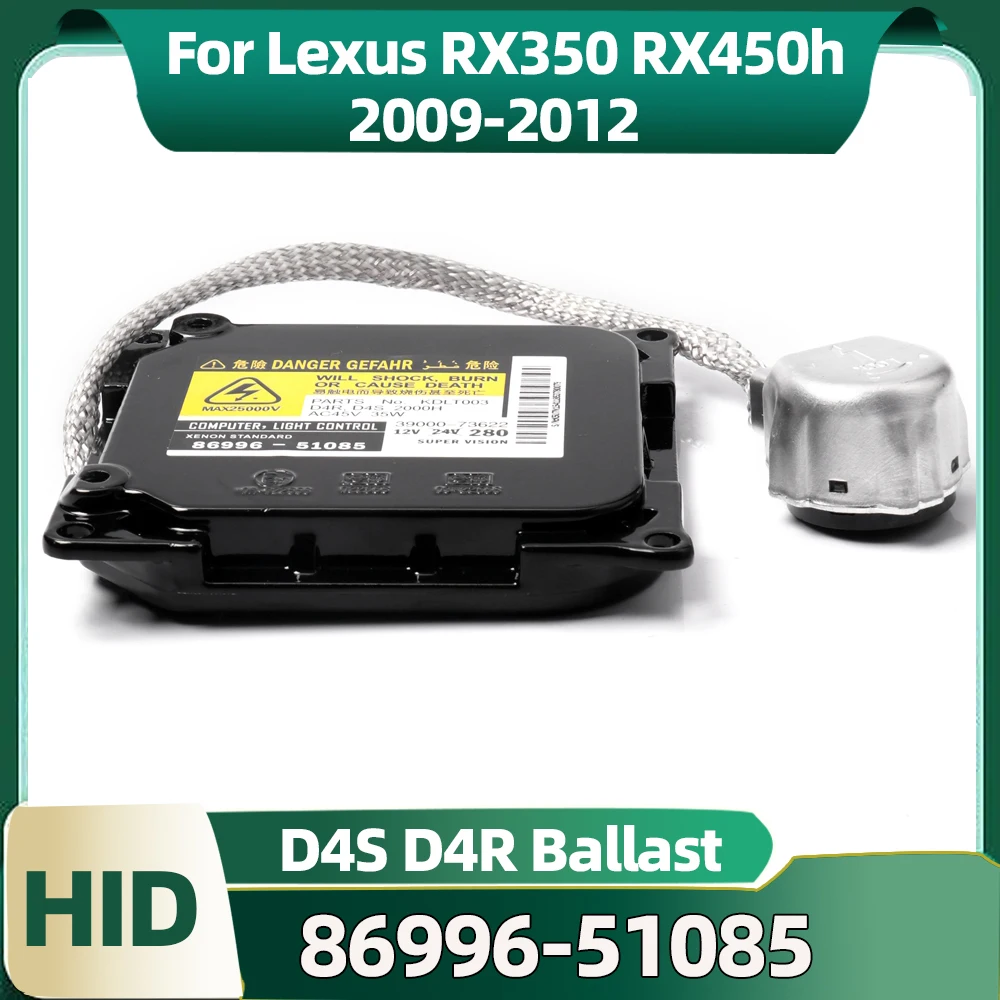 

1Pcs 35W HID D4S Xenon Ballast 86996-51085 D4R Headlight Unit KDLT003 For Lexus RX350 RX450h 2009 2010 2011 2012