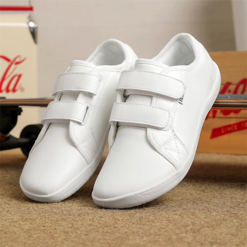 Mens/Women Barefoot Walking Shoes Wide Toe Zero Drop Minimalist Shoes Leather Comfortable Casual Shoes for Gym Driving Office 2