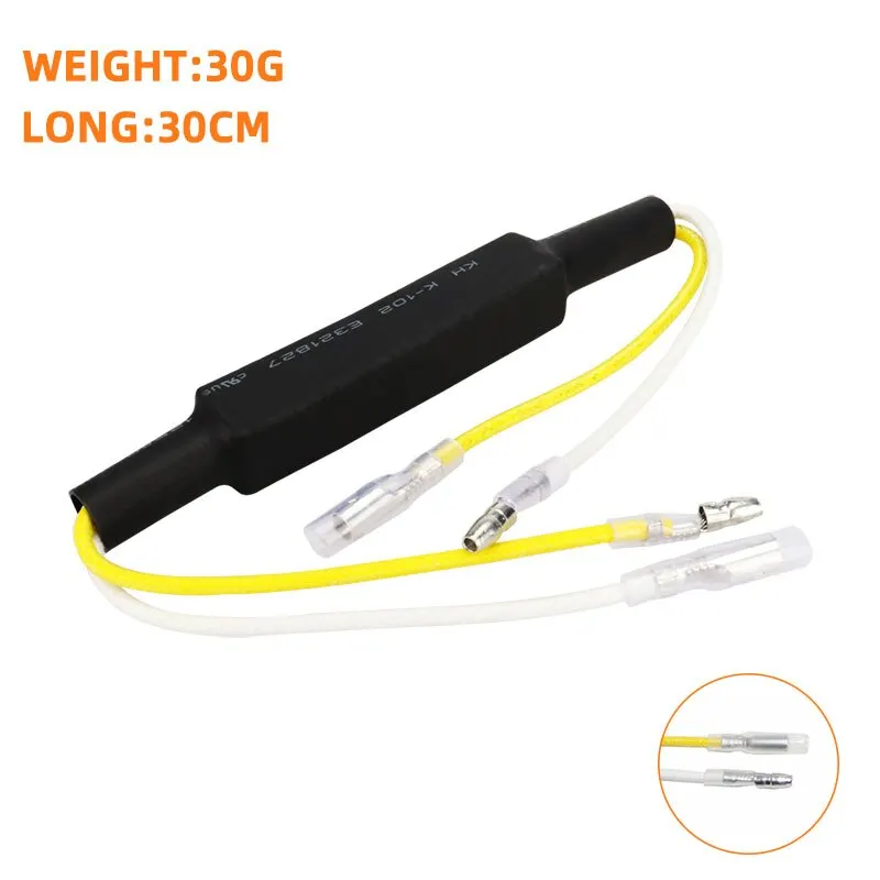 2PCS 30W Motorcycle Decoder Turn Signal Lights Canbus 12v Indicator Load Resistor Decoder Load Decoding Resistor Repair Parts