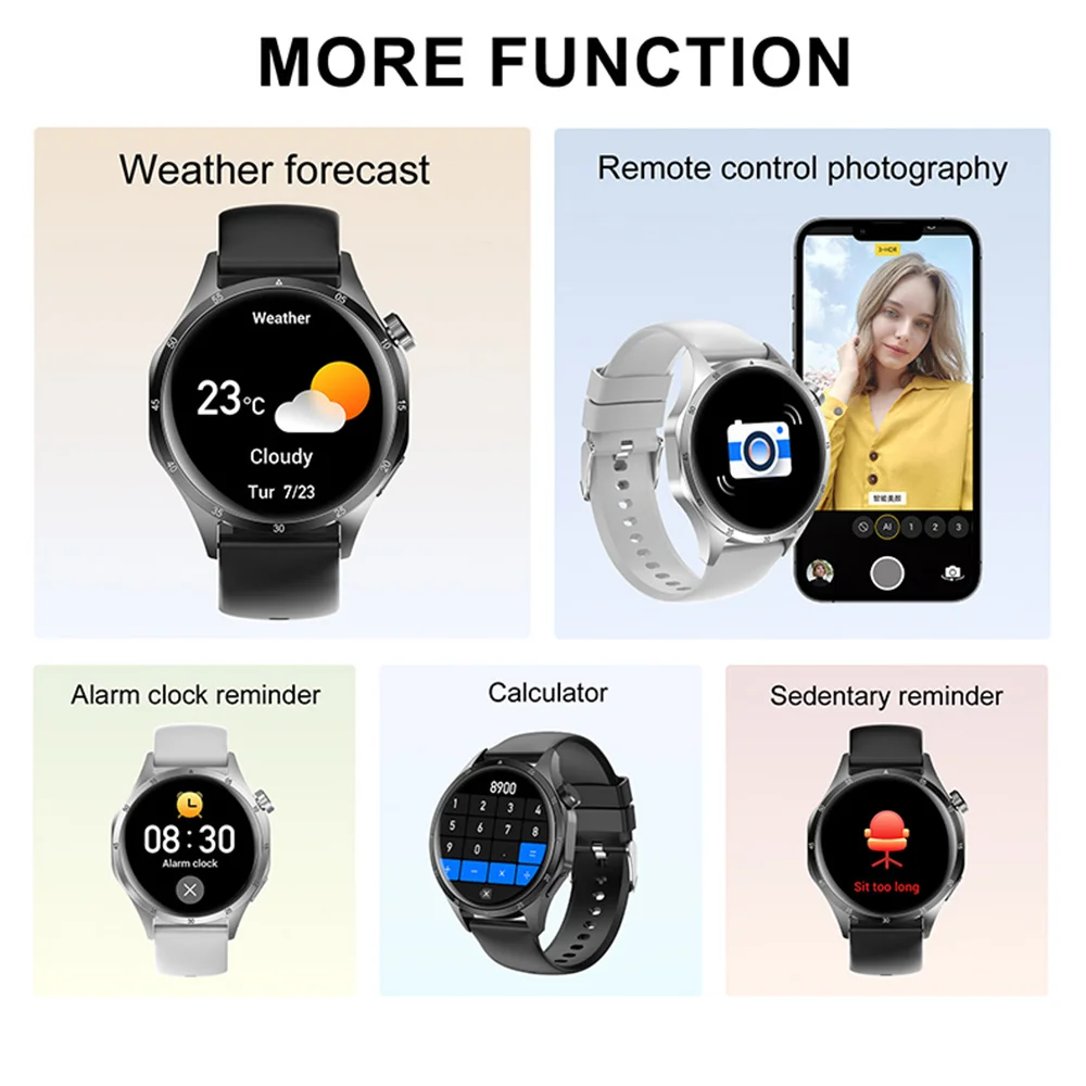 For HUAWEI GT4 PRO Smartwatch Men Outdoor Sports Wireless Charging HD call 1.52 inch Health Tracking Waterproof Smartwatch 2025 6