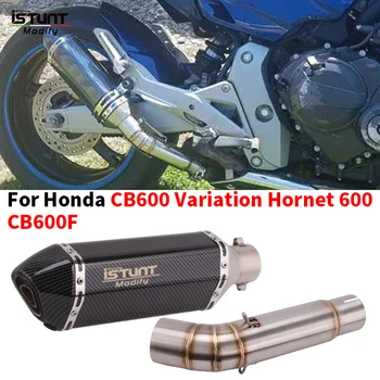 For Honda CBF600N CB600 CB600F Variation Hornet 600 Motorcycle Exhaust Escape Middle Link Pipe Muffler DB Killer Slip on