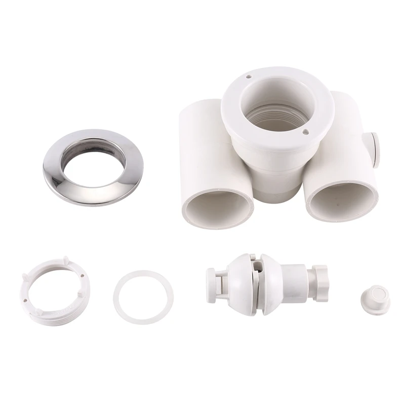 

1 Piece 1.5Inch Massage Jet Swimming Pool Nozzle White Plastic+Stainless Steel Accessory Pool Bathtub SPA Hot Tub Equipment