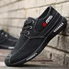 Men's spring summer casual cloth shoes canvas breathable denim old Beijing soft soled lace up driving and hiking sports shoes 2