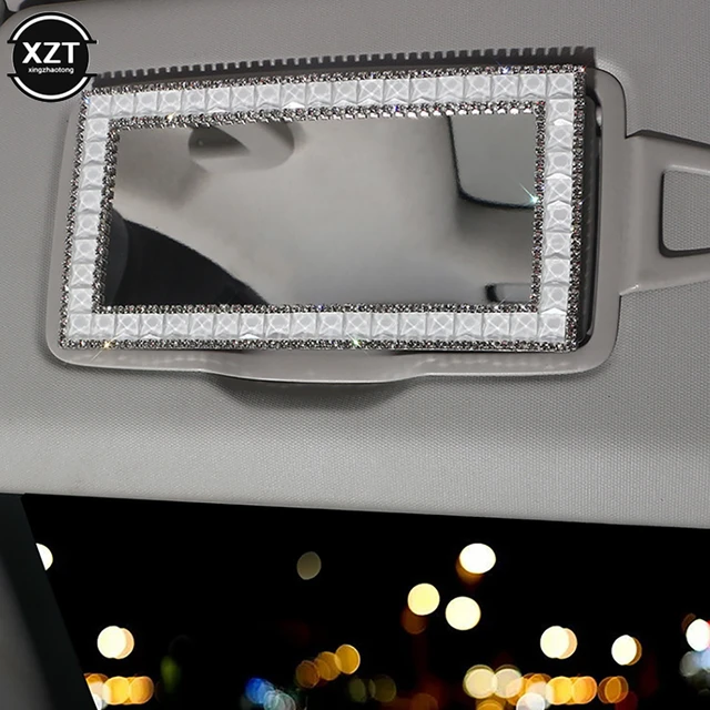 Auto Innenraum Edelstahl tragbare Auto Make-up Spiegel Auto Visier HD  Diamant Kosmetik spiegel Universal Autos itz Rückspiegel - AliExpress