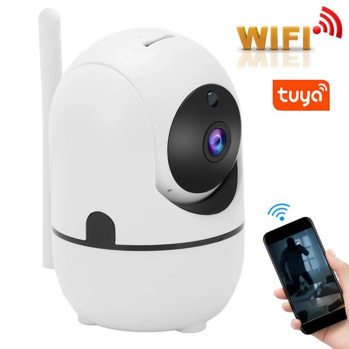 

2MP 1080P Tuya APP IR Night Vision Motion Detection WIFI PTZ IP Camera AI Humanoid Home Security CCTV Intercom Baby Monitor