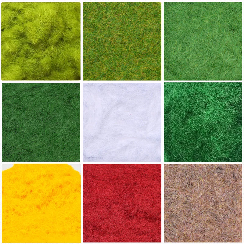 3MM 미니어처 잔디 가루, 지형 잔디 만들기 DIY 잔디밭 만들기 모래 테이블..