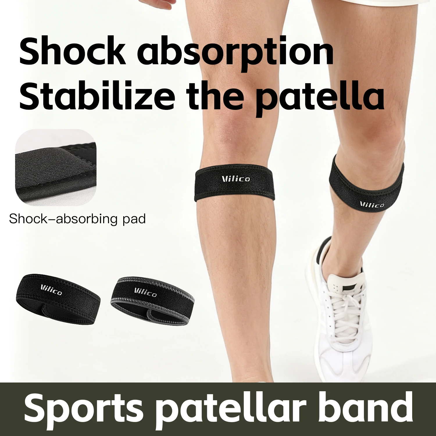 1PC Patella Kneecap Band Silica Gel Knee Tendon Strap Protector Knee Pad Running Sports Cycling Gym Knee Support protective gear