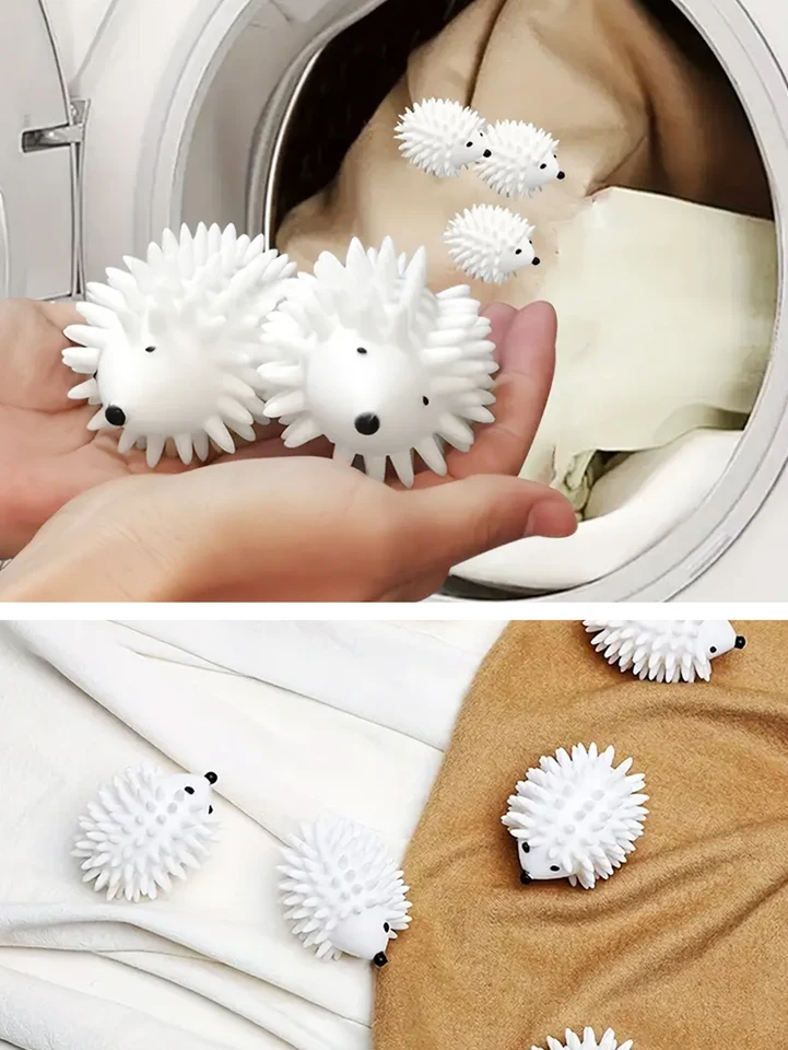 Laundry Ball White Hedgehog Stain Remover Anti Entanglement Magic Washing Cleaning Tangling Clothes Universal Washing Machines