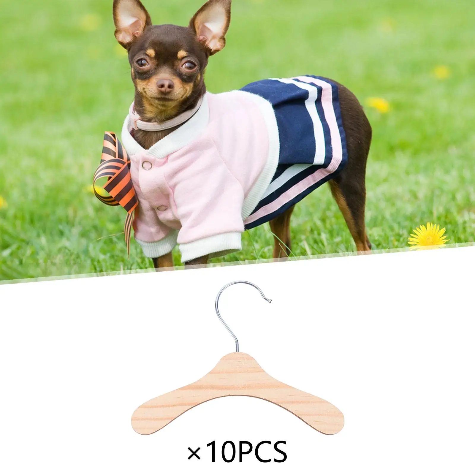 10개 애완동물 옷걸이 휴대용 디스플레이 스탠드 강아지 옷걸이