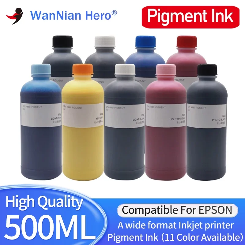 

500ML Pigment Ink For Epson 7800 9800 7880 7600 9600 7400 9400 7450 9450 4880 4800 4450 4400 4000 A wide format Printer INK