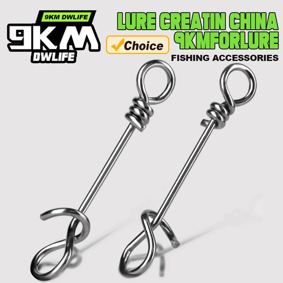 50 à 200 clips pêche acier inoxydable pour changement rapide leurres montages drop rigs