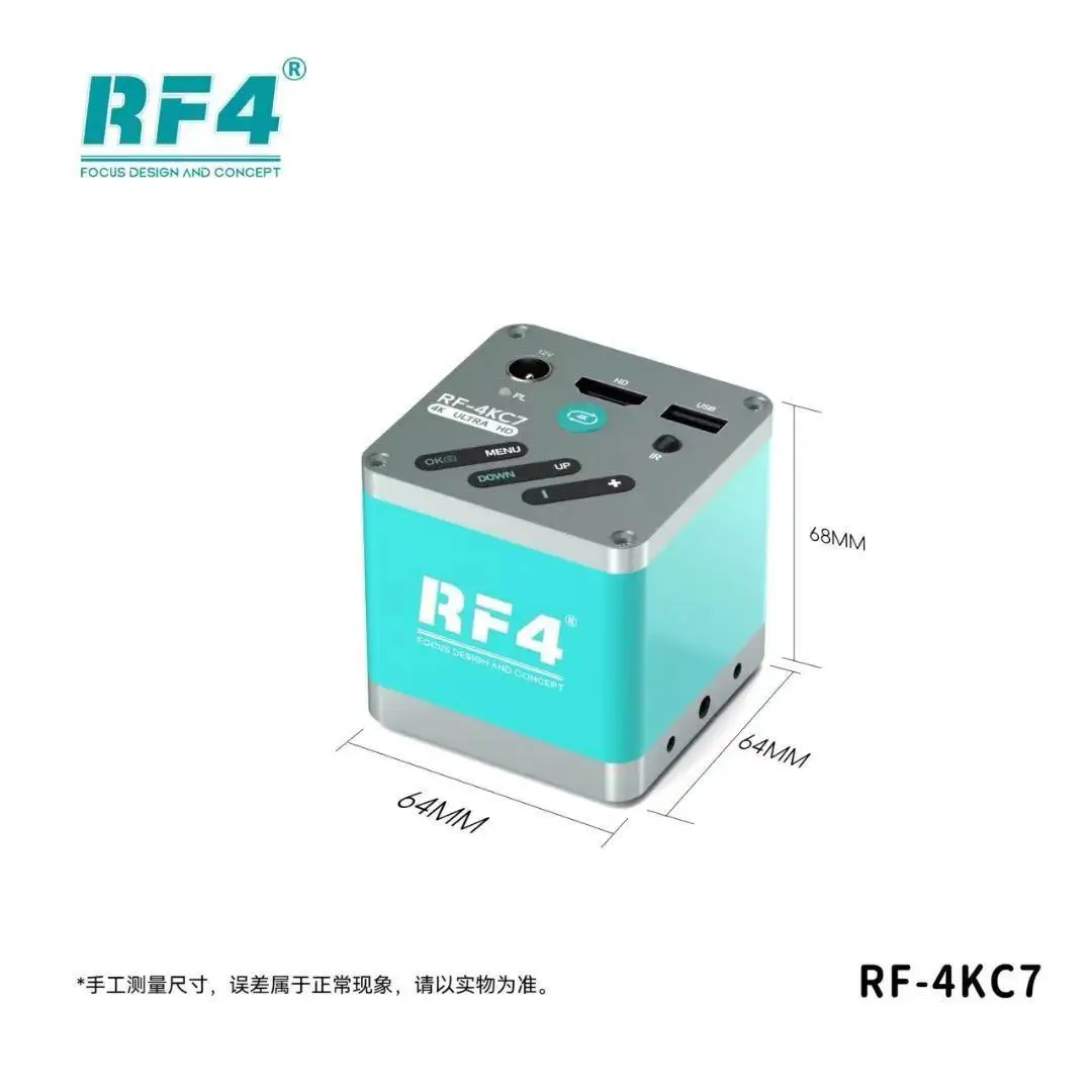 RF4 4KC7 HDMI 및 USB 마운트 디지털 비디오 현미경 카메라 HDMI 호환 모바일 마더보드 수리/현미경 카메라
