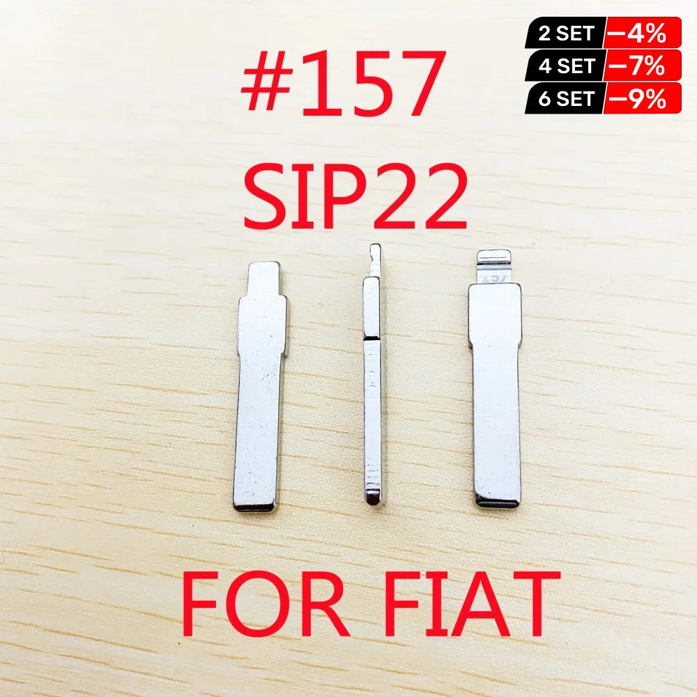 Keychannel 10PCS/LOT LISHI SIP22 #157 Key Blade For KD JMD VVDI Universal Remote Fob For Fiat Punto Ducato Stilo Panda Idea keychannel 5 10pcs sip22 key blank universal car key blade 157 kd key blank spare remote key for kd keydiy xhorse vvdi for fiat