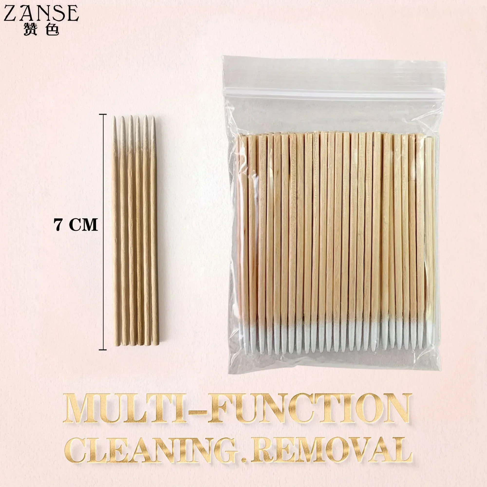 500pcs Micro Wood Cotton Swab Eyelash Extension Tools Tatoo Microblading Cleaning Wooden Sticks Cosmetic Cotton Brush Buds Tip