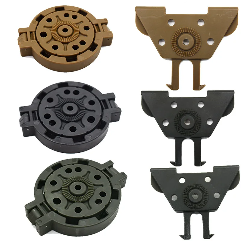 

Tactical Gun Holster Adapter Molle Attachment Plate Pistol Case Adapter for Glock 17 19 M9 Quick Disconnect Kit 360 Rotation