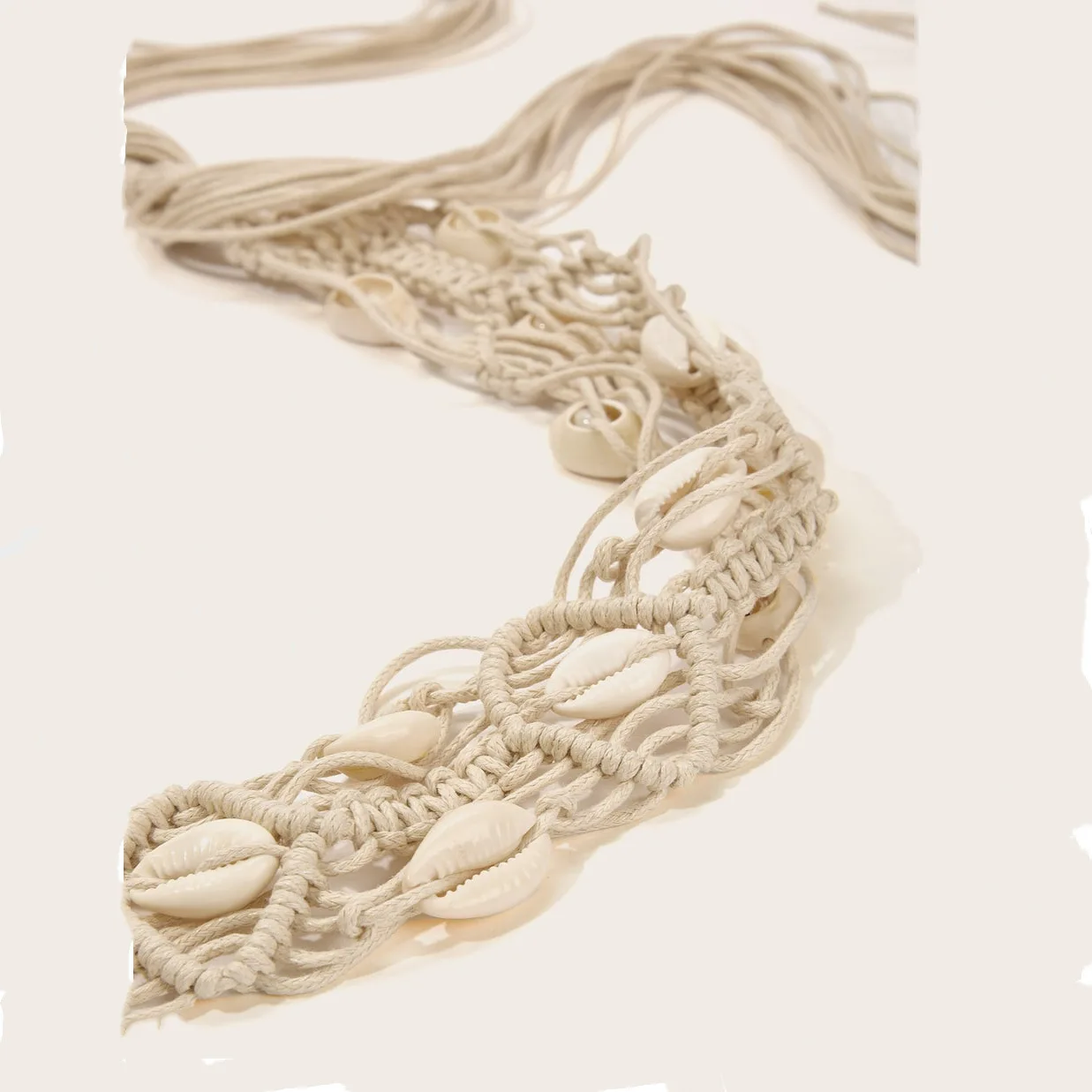 New Ladies Belts Cotton National Style Hollow Tassel Tie Strap Waist Chain Women's Waistband Dress Accessories Bohemian Style