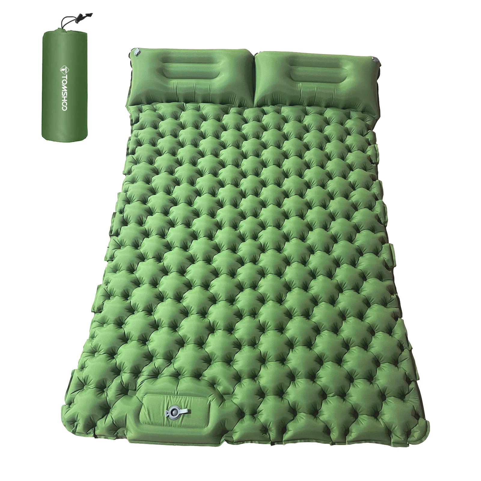 Outdoor Camping Double Inflatable Mattress Outdoor Sleeping Pad Bed Ultralight Folding Travel Air Mat Cushion Moistureproof inflatable mattress,camping mat,moisture proof mat