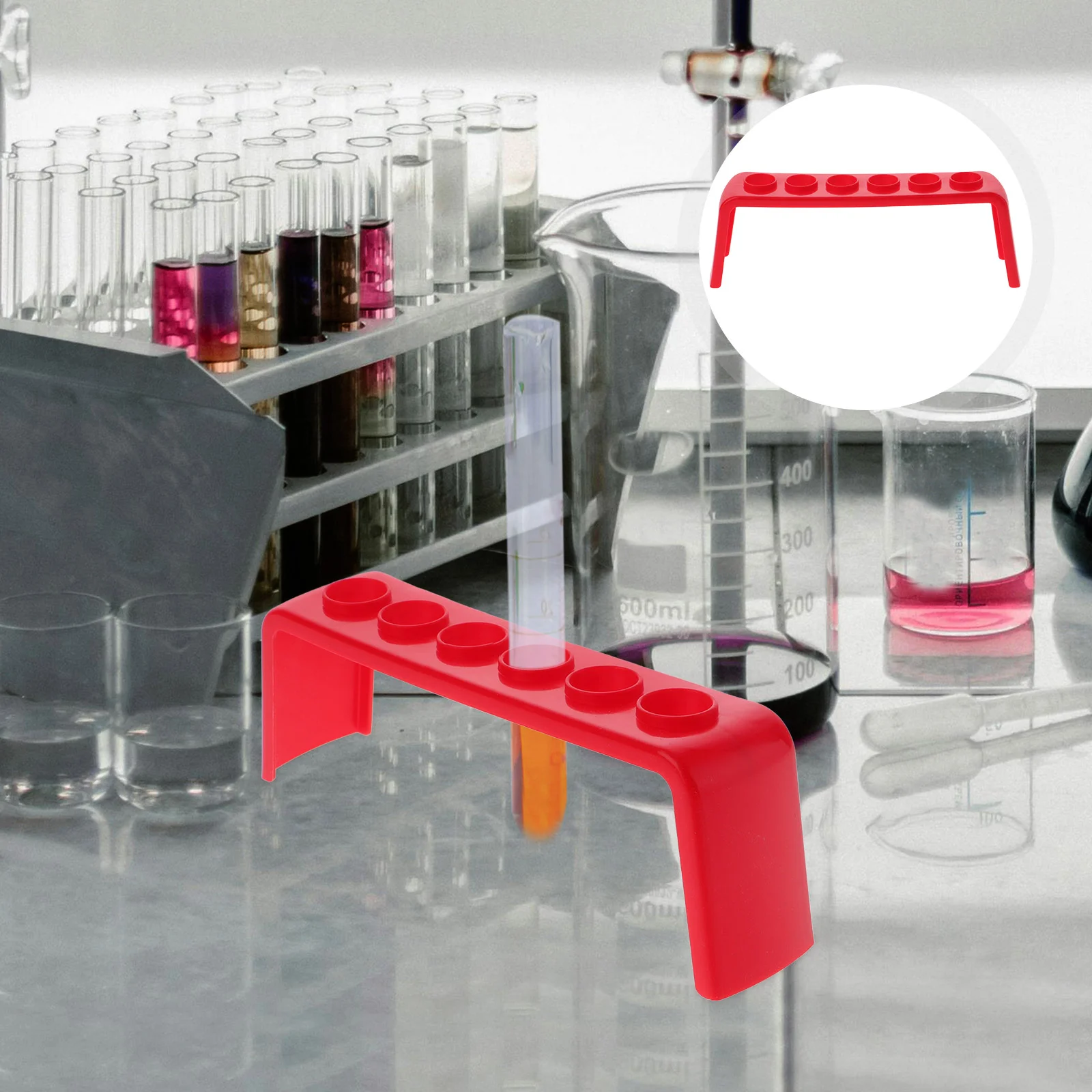 

4 Pcs Test Tube Rack Sample Stand Teaching Aids Storage Tubes Sampling Plastic for Laboratory Display