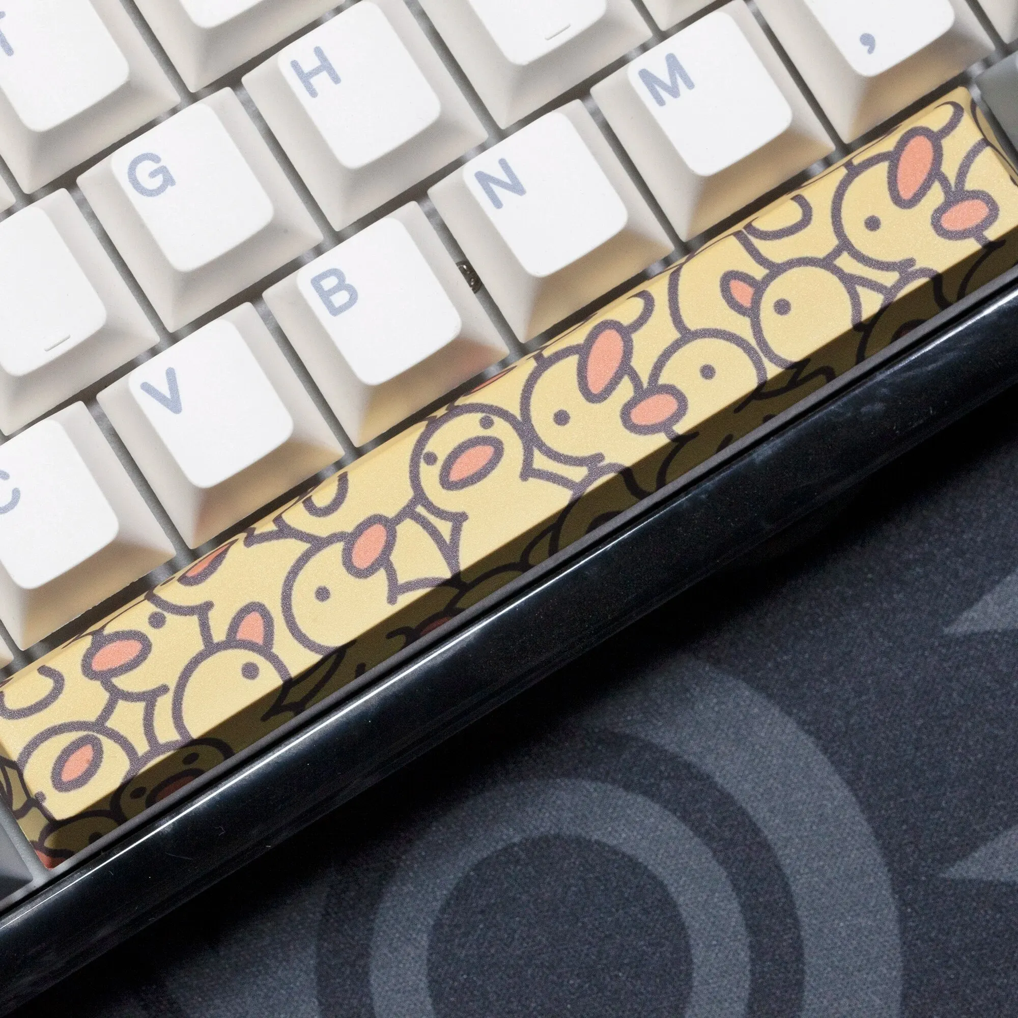 Novelty Allover Dye Subbed Keycaps Yellow Baby Duck Spacebar PBT for ...