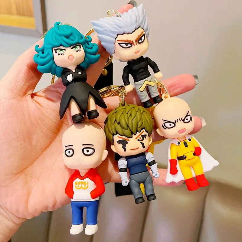 

Cartoon Anime ONE PUNCH-MAN Pendant Keychain Car Key Chain Key Ring Keyring Phone Bag Ornament Fashion Jewelry Kids Gifts