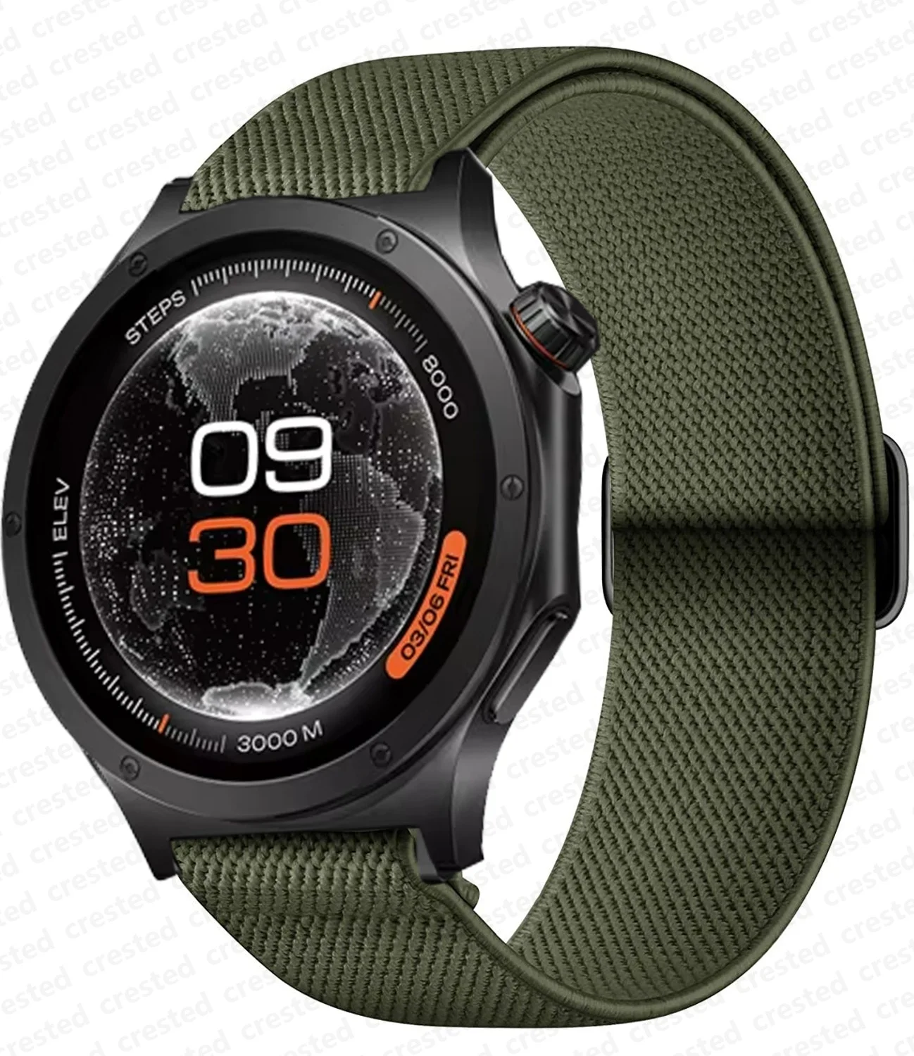 Adjustable Nylon Strap for Smartwatches - Elastic Bracelet Band Accessory