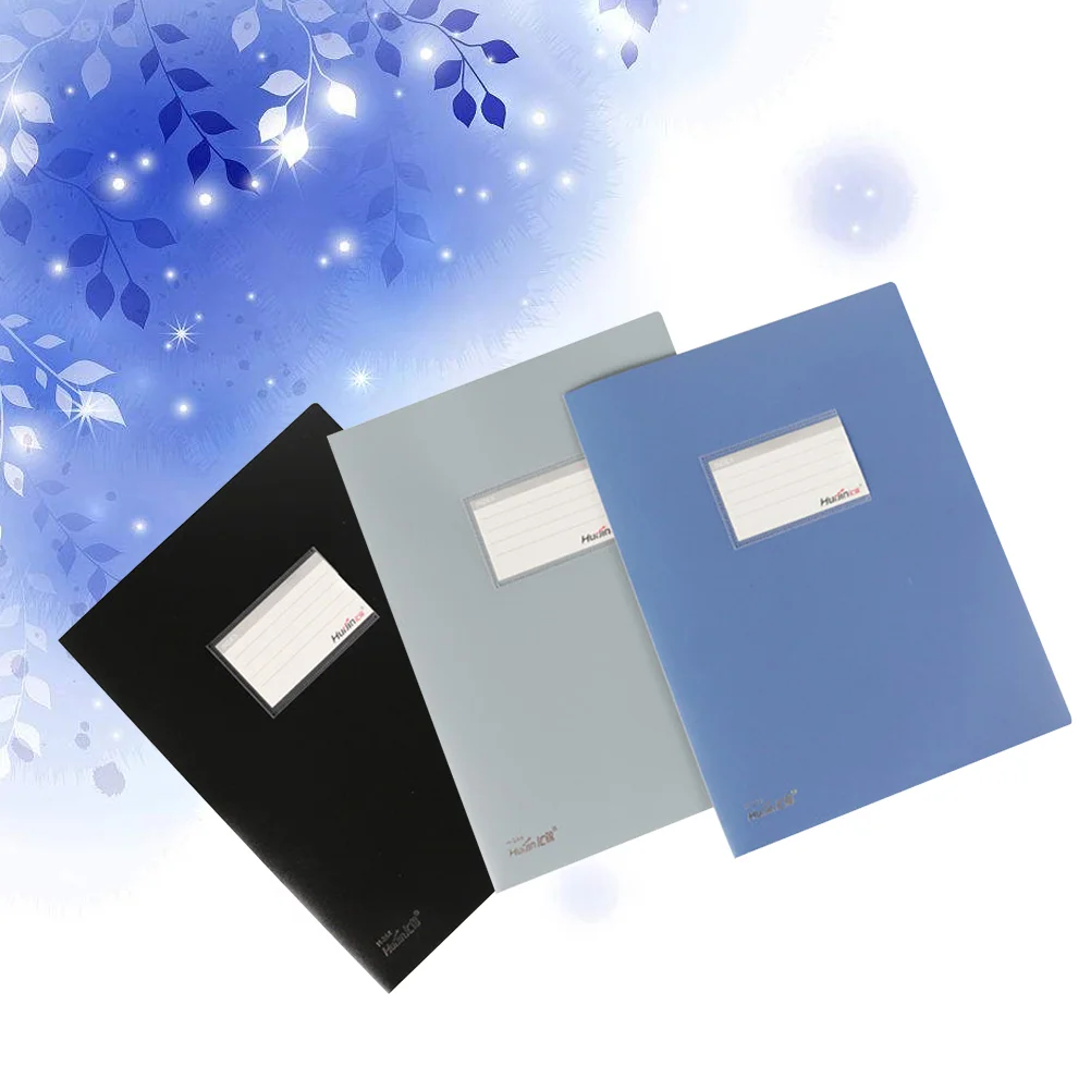 

3Pcs A4 File Folders Double Pocket Document Organizer Papers Folder File Pockets Conference Folder for School Office Home (