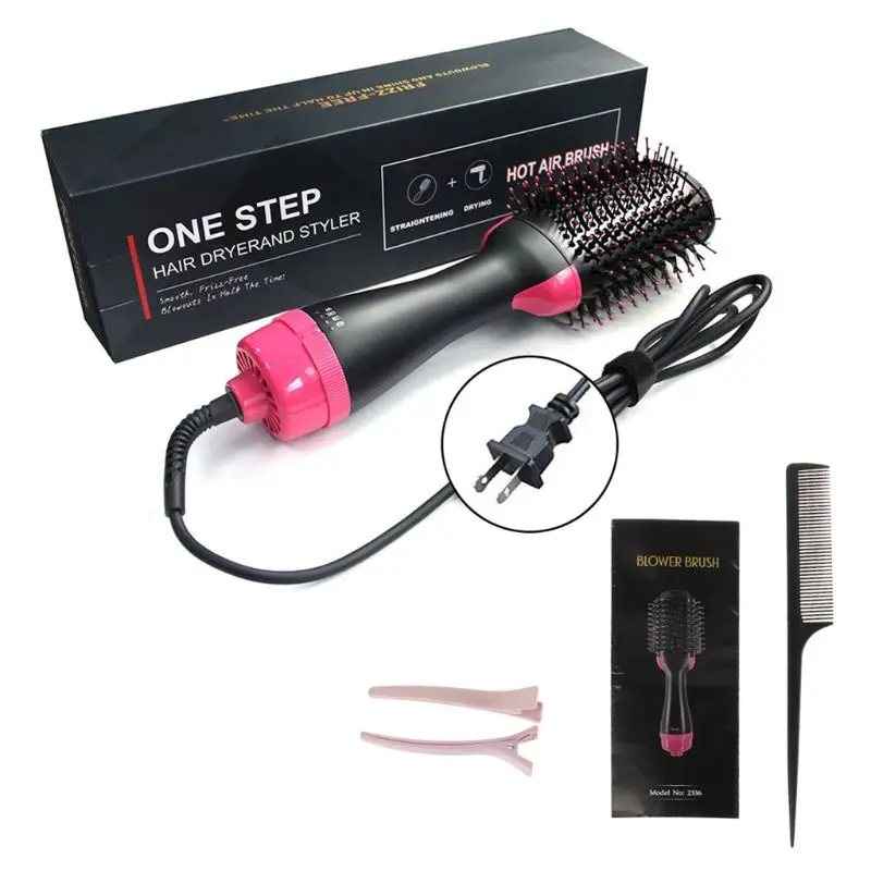 Multifunctional Hair Straightener Brush Hair Curler Brush Hair Styler Tool Drop Shipping 6