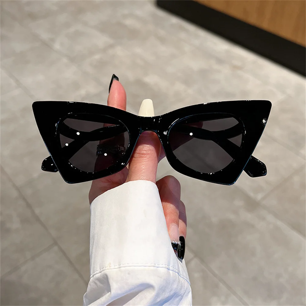 Retro Triangle Cat-eye Sunglasses for Women High-end Trendy Hipster Hot  Girl Beach Glasses Outdoor