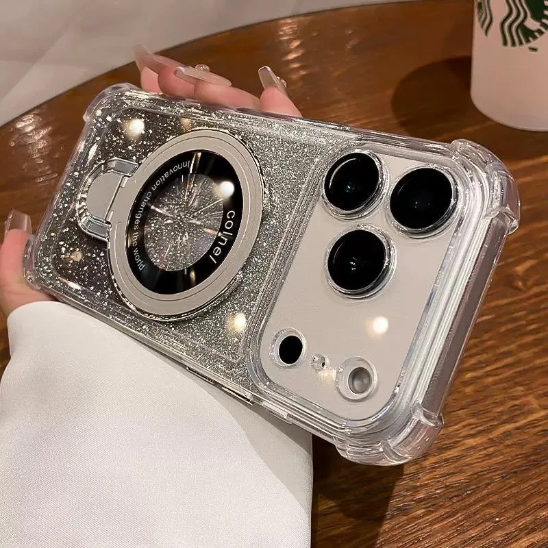 Glitter Ring Holder with Gradient Bumper and Camera Protection